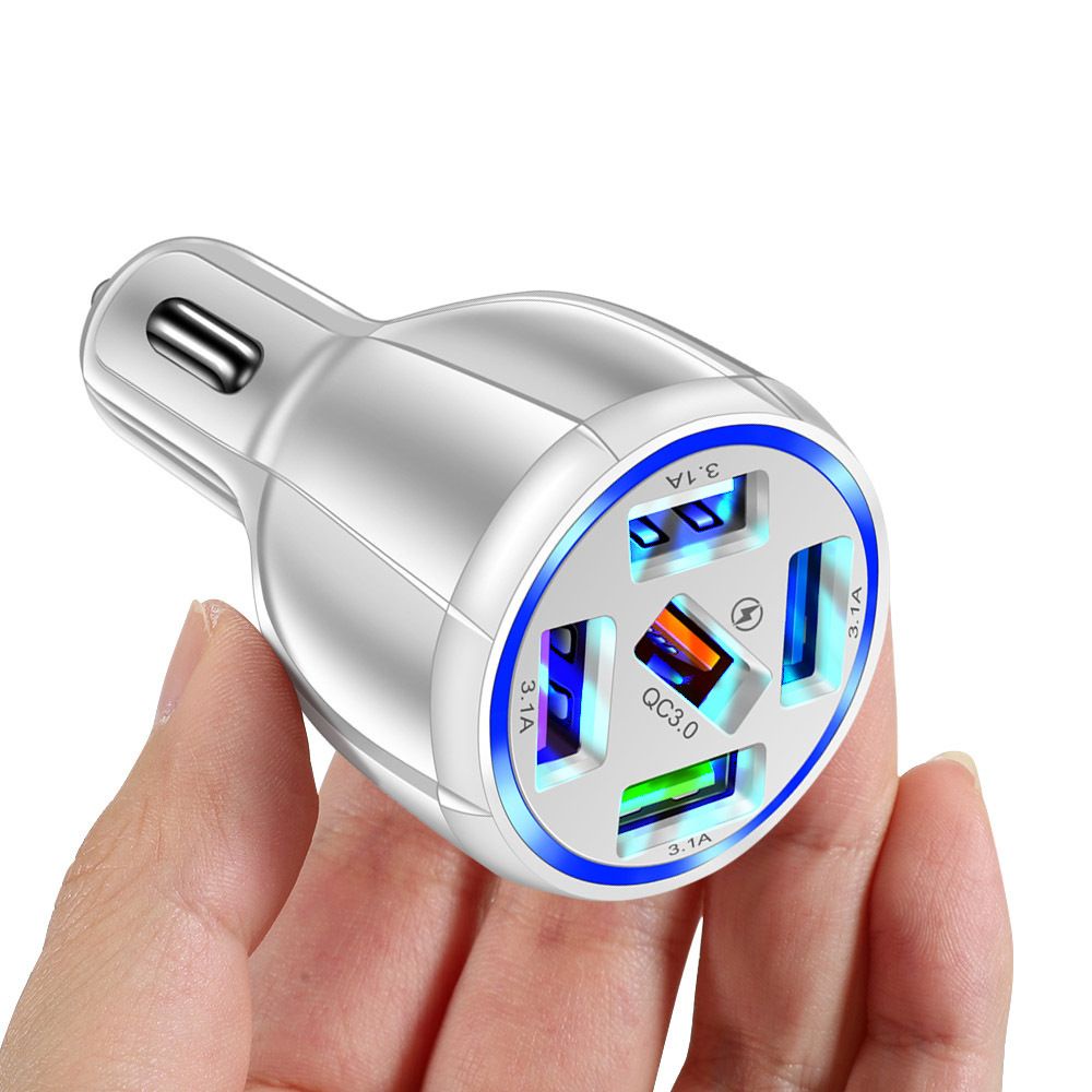 Củ sạc nhanh hỗ trợ 5 cổng USB chuẩn QC3.0 USB QC3.0 Mini 5V 9V 12V chất lượng cao dành cho xe hơi