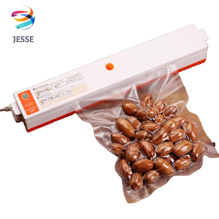 Máy hút chân không kiêm hàn miệng túi JESSE bảo quản thực phẩm . Tặng kèm túi hút bảo quản thực phẩm - Hàng Chính Hãng