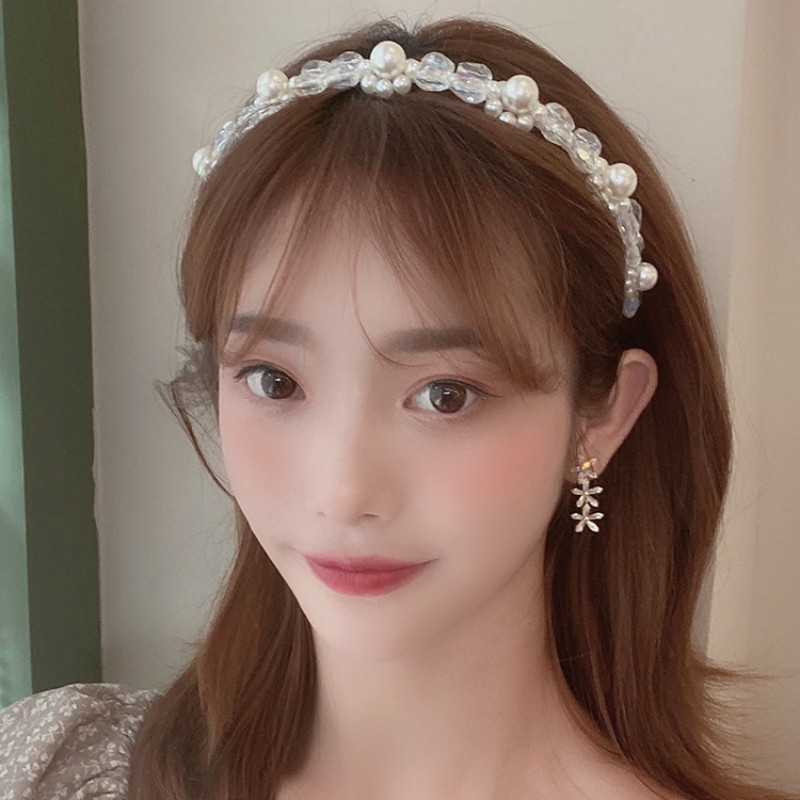 Cài tóc thời trang đính ngọc trai nhân tạo phong cách Hàn Quốc đáng yêu