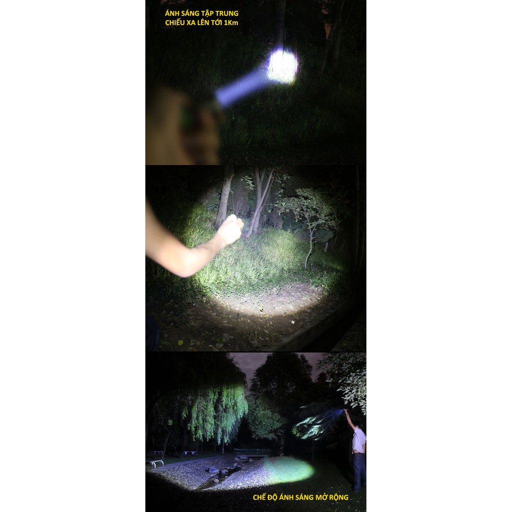 [ HOT SALE THÁNG ] Đèn pin siêu sáng đội đầu High Power HeadLamp, có chế độ điều chỉnh độ sáng,zoom xa gần