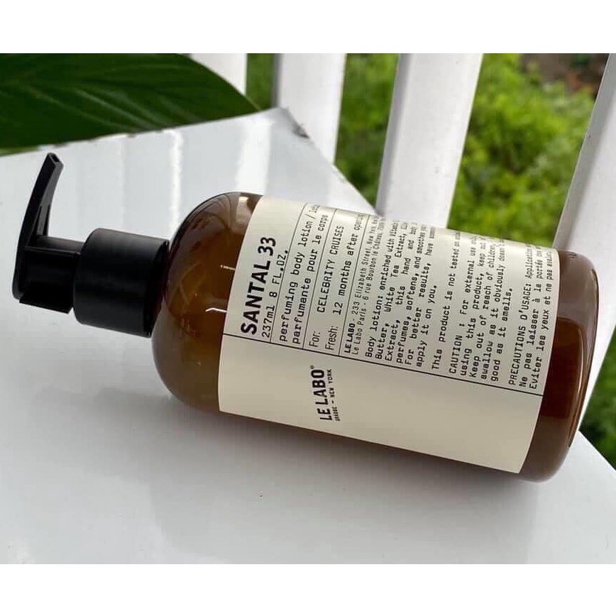👑 L&G 💄 Combo Sữa Tắm Thơm Cao Cấp Le Labo Santal Mùi 33 237ml