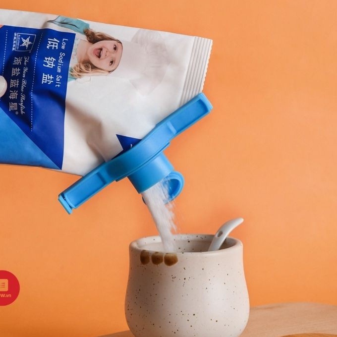 Kẹp Miệng Túi Bảo Quản Thực Phẩm Bằng Nhựa Chống Ẩm Tiện, Dụng Cụ Kẹp Miệng Túi Có Nắp Đậy Khóa Kín