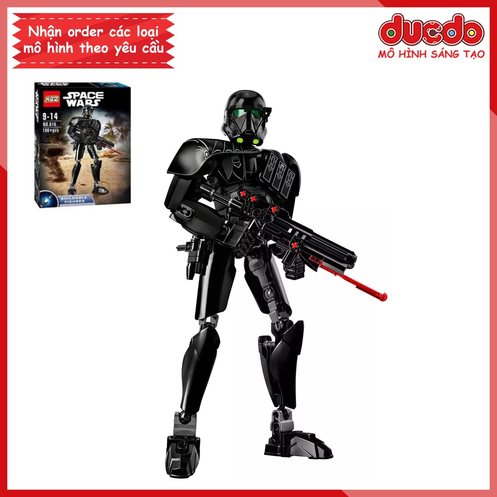 KSZ616 Lắp ghép nhân vật Imperial Death Trooper - Đồ chơi Xếp hình Mô hình Minifigures Star wars 75121