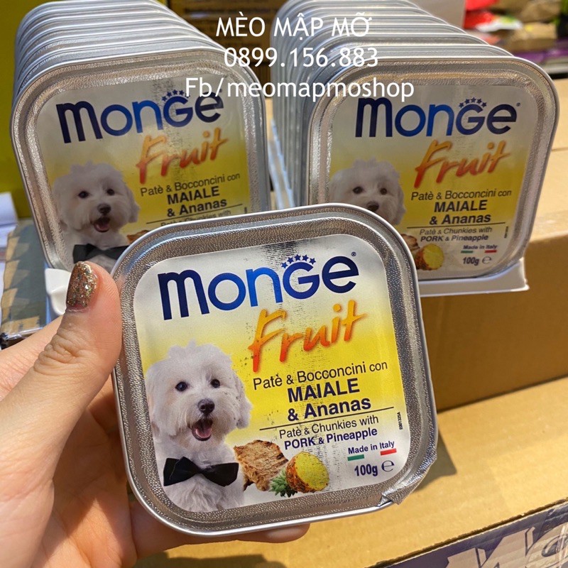 MONGE PATE NHẬP Ý CHO CHÓ ĐỦ VỊ