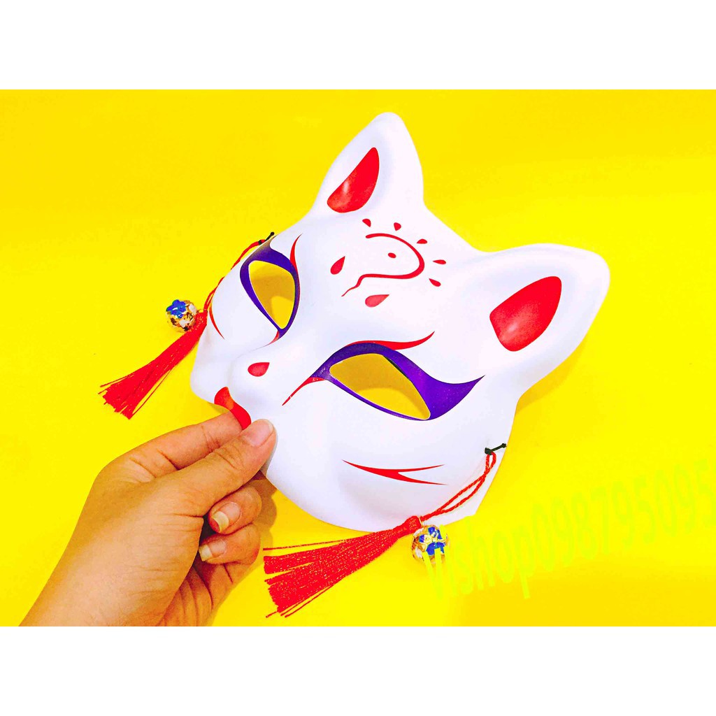 Mặt nạ cáo vẽ cosplay - cáo hồ ly anime mã KTD82 UGD0278