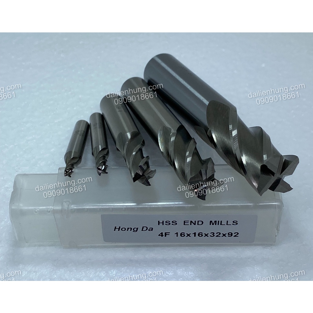 Phay Ngón Endmills thép gió hiệu HONGDA 4me