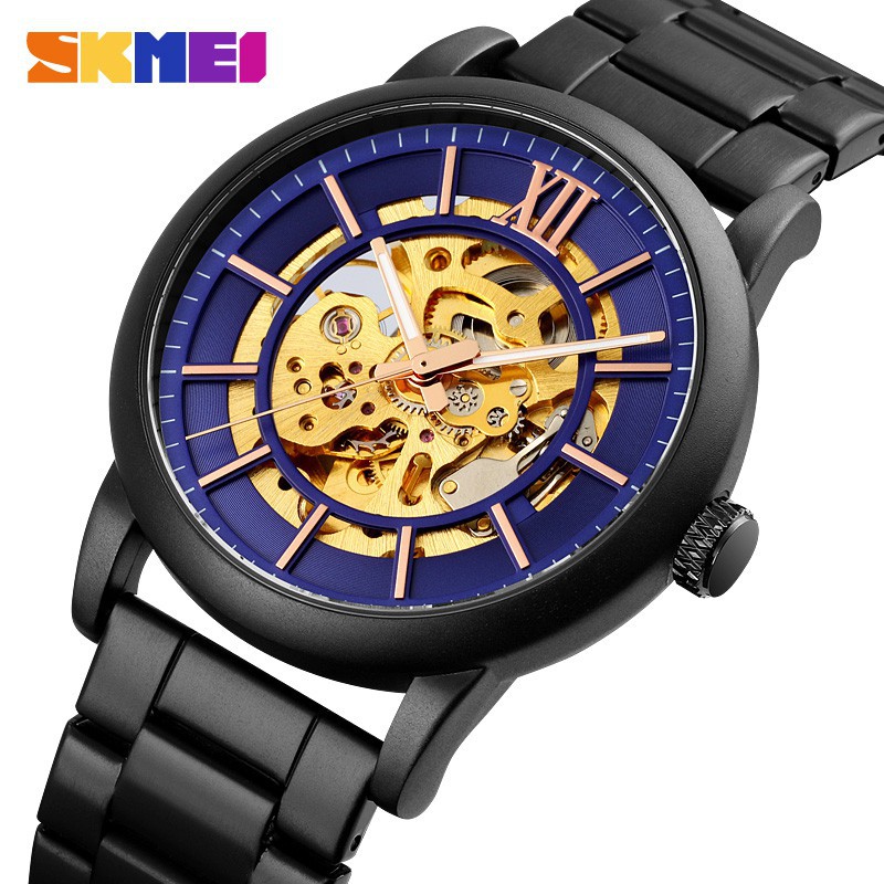 Đồng hồ cơ tự động Skmei 9242 chất liệu thép không gỉ