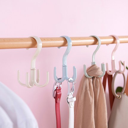 Móc treo đồ đa năng 4 móng xoay được