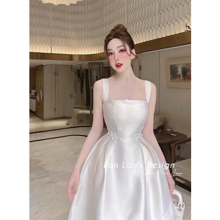 (FreeShip 2022) Đầm 2 dây dáng xòe đi tiệc,đầm tapta phong cách nhẹ nhàng trẻ trung nhưng không kém phần sang trọng