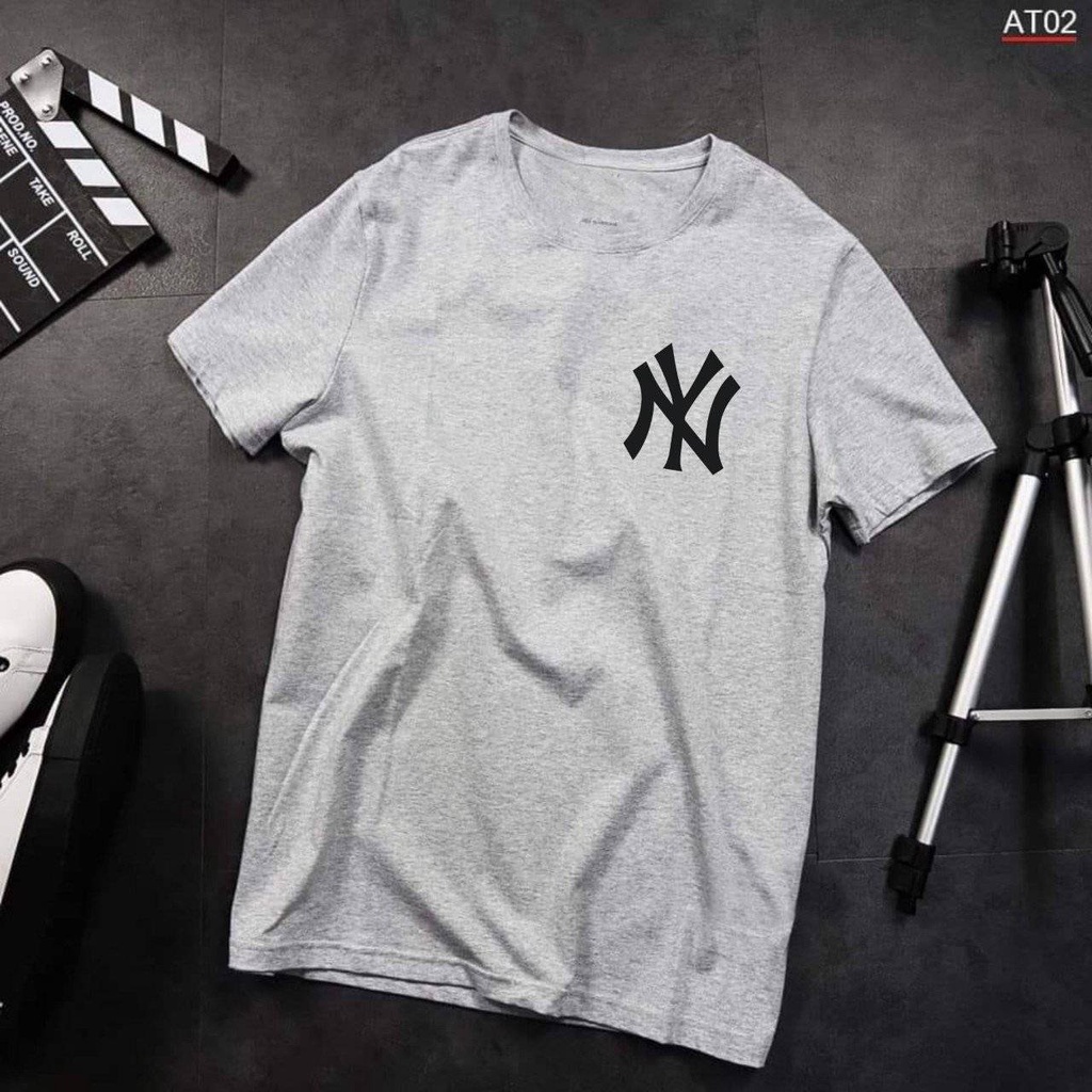 Áo Thun  xám Size dưới 130kg Chất Thoáng Mát  Unisex - NGOẠI STORE