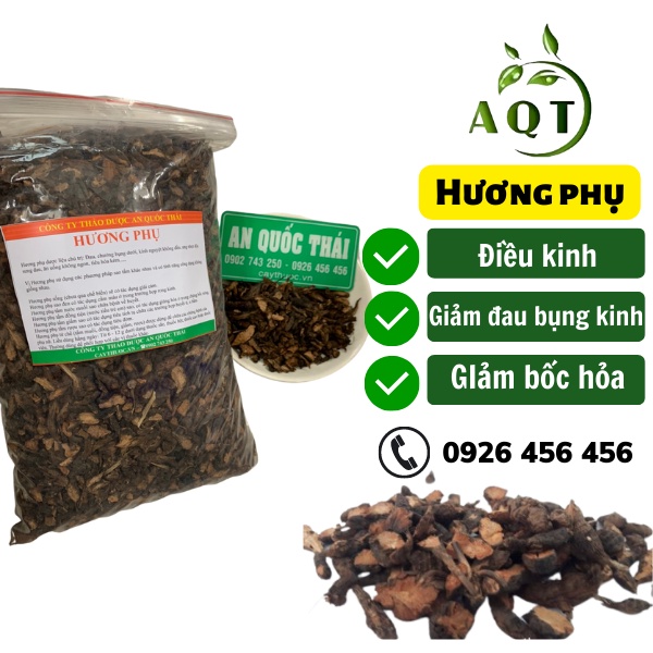 Cây Hương Phụ (Cỏ Gấu) 1KG Khô, Sạch Giảm Đau Bụng Kinh, Điều Hòa Kinh Nguyệt