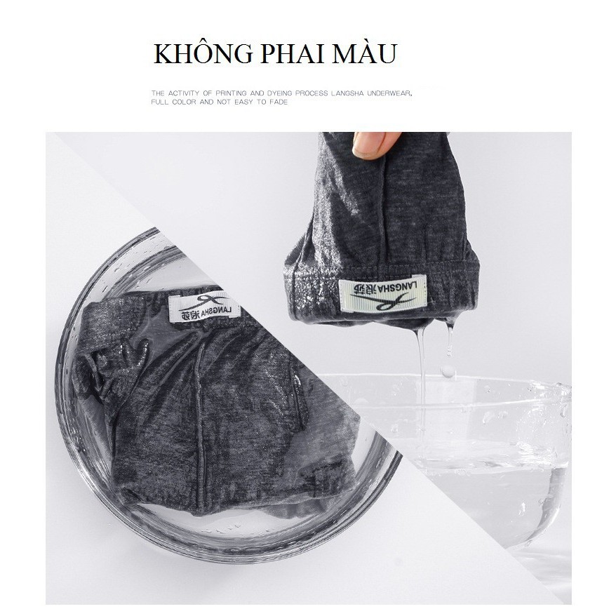L6940 - Quần lót Boxer nam chất cotton cao cấp 4 chiếc giá 300k