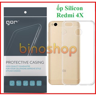 Ốp dẻo silicon trong suốt Xiaomi Redmi 4X, Xiaomi Mi4X Gor