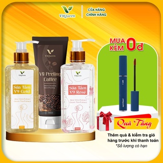 Sữa Tắm Trắng Da, Hương Nước Hoa Quyến Rũ V9 Gold + V9 Rosé) 200ml/Chai
