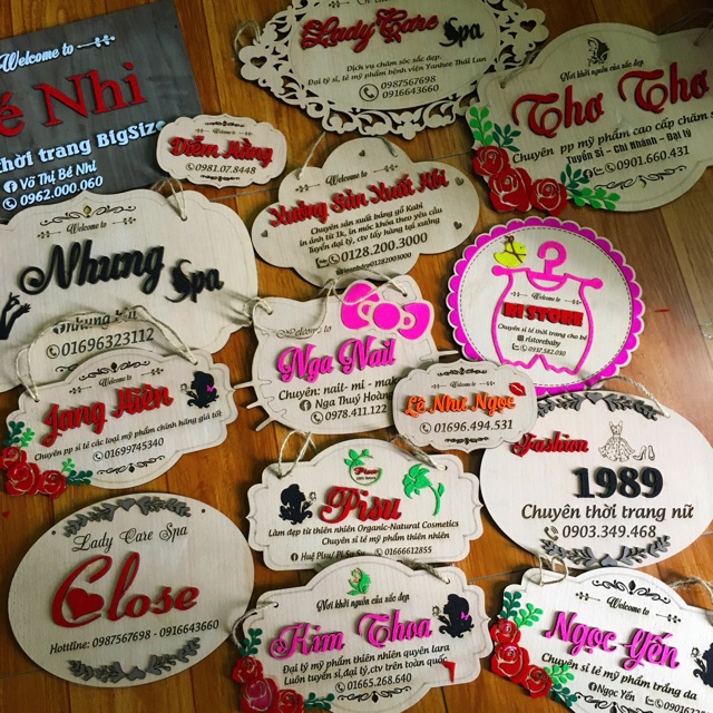 Bảng gỗ tên shop chụp ảnh kabi | BigBuy360 - bigbuy360.vn