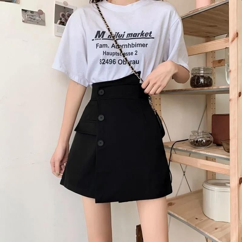 Quần Short Lưng Cao Ống Rộng Thời Trang Cá Tính Trẻ Trung