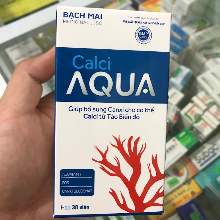✅ Viên uống canxi cho người lớn Calci Aqua bổ sung canxi cho trẻ, bà bầu, cho con bú, người già loãng xương