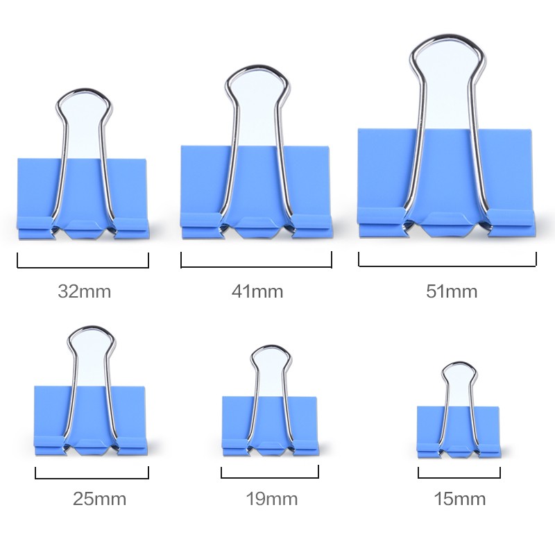 Bán Lẻ Kẹp Tài Liệu Giấy Tờ Văn Phòng Đủ Size - Kẹp Bướm Nhiều Màu Pastel