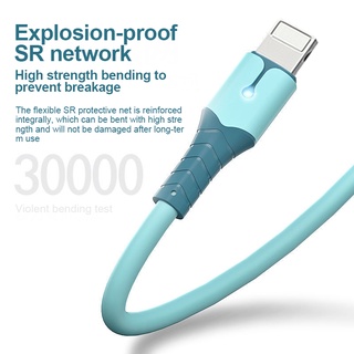 Mới Dây Cáp Sạc Nhanh 5a Micro Usb Type C Có Đèn Chỉ Báo Cho Apple Android