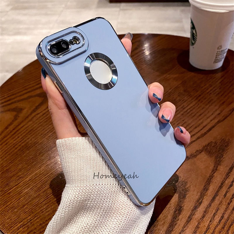 Ốp Điện Thoại Silicon Mềm Mạ Viền Camera Chống Sốc Cho iPhone 7 8 Plus se 2020 2022 se2 X XR Xs Max 11 Pro