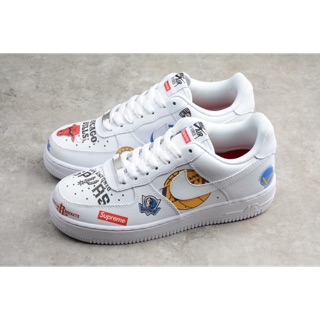 [HÀNG SẴN/ HÌNH THẬT] AIRFORCE 1 X SUPREME X NBA CHICAGO BULLS