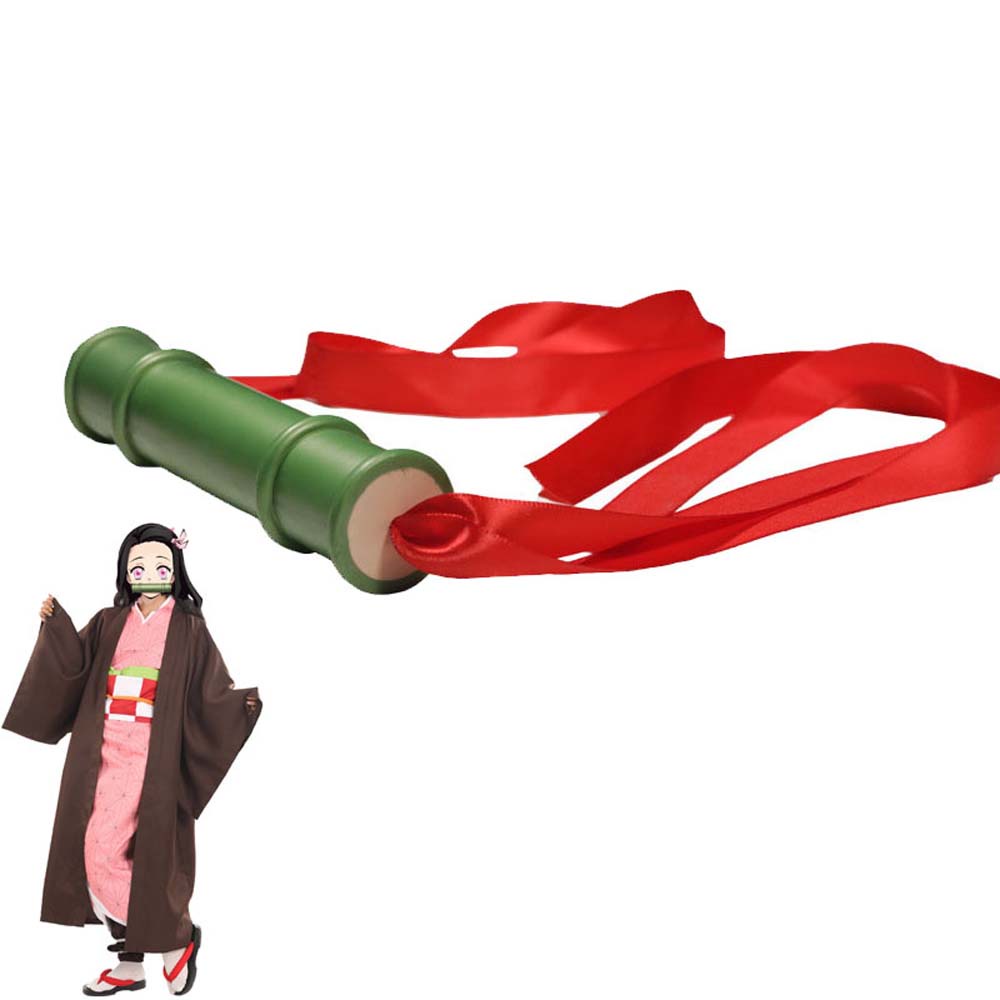 Ống Nhựa Tre Miệng Rộng Hóa Trang Nhân Vật Anime Nhật Bản Nezuko Kamado Nezuko