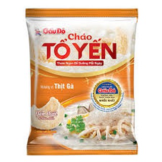 Thùng 30 gói cháo tổ yến gấu đỏ - hương vị thịt gà mới