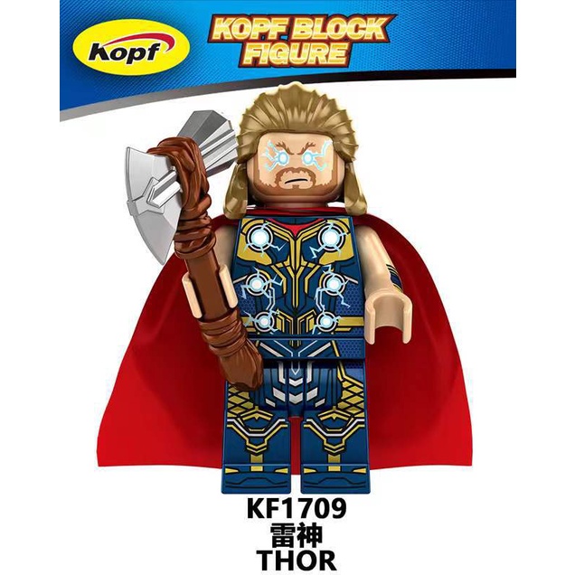 Minifigures Các Mẫu Nhật Vật  DC Siêu Anh Hùng Thor Heimdall Valkyrie Korg KF6161 - Đồ Chơi Lắp Ráp Mini