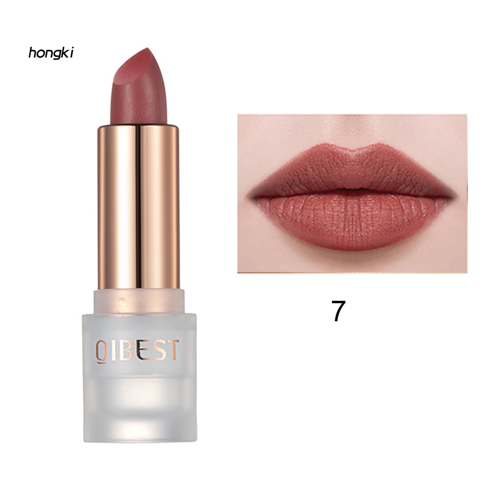 [Hàng mới về] Son môi trang điểm QIBEST dưỡng ẩm không phai màu lâu trôi