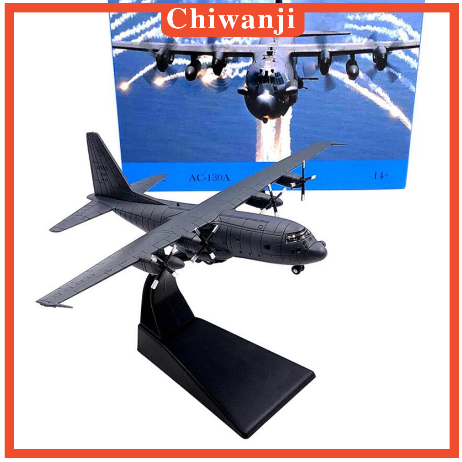 AIRCRAFT MODEL Mô Hình Máy Bay Chiến Đấu 1995 Ac-130 Tỉ Lệ 1 / 200