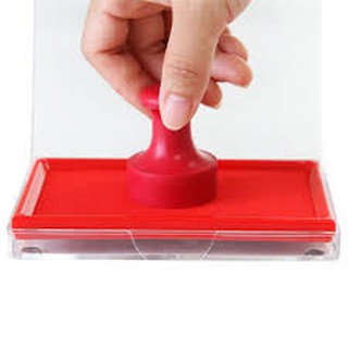 Khay mực dấu Deli - Mực dấu dùng cho văn phòng - hộp dấu lăn tay - kích thước 138x88x26 mm, Đỏ - E9864 - HOKAMI STORE