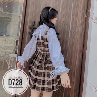 Bigsize Set đầm yếm D728