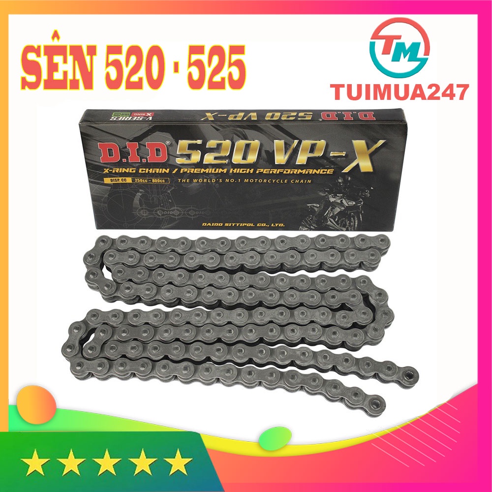 Sên Moto DID O ring - X ring 520VR, 520VPX, 525VII - 120ZB