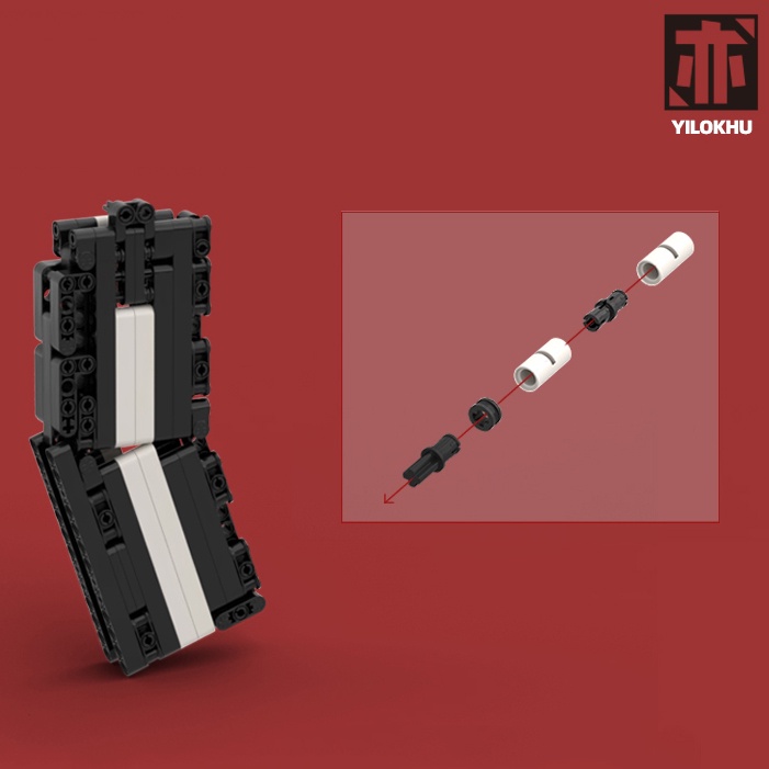 Đồ Chơi Lắp Ráp Mô Hình AUG55 Red Black CSGO PUBG Với 1053 Mảnh Ghép, Bản Thiết Kế Tiêu Chuẩn Của Kevin183