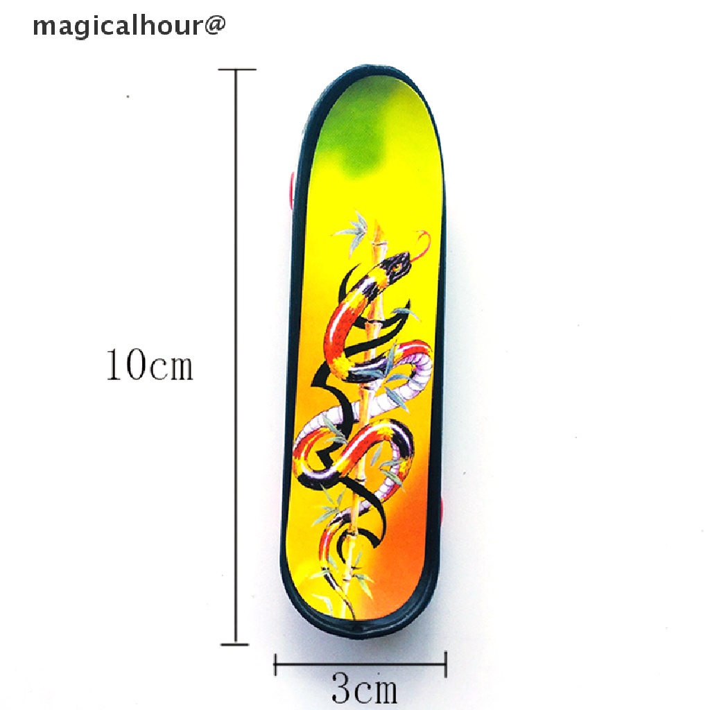 Magicalhour 1pc Fingerboard Mini Creative Fingertips Skateboard Plastic Finger Skate Scooter new