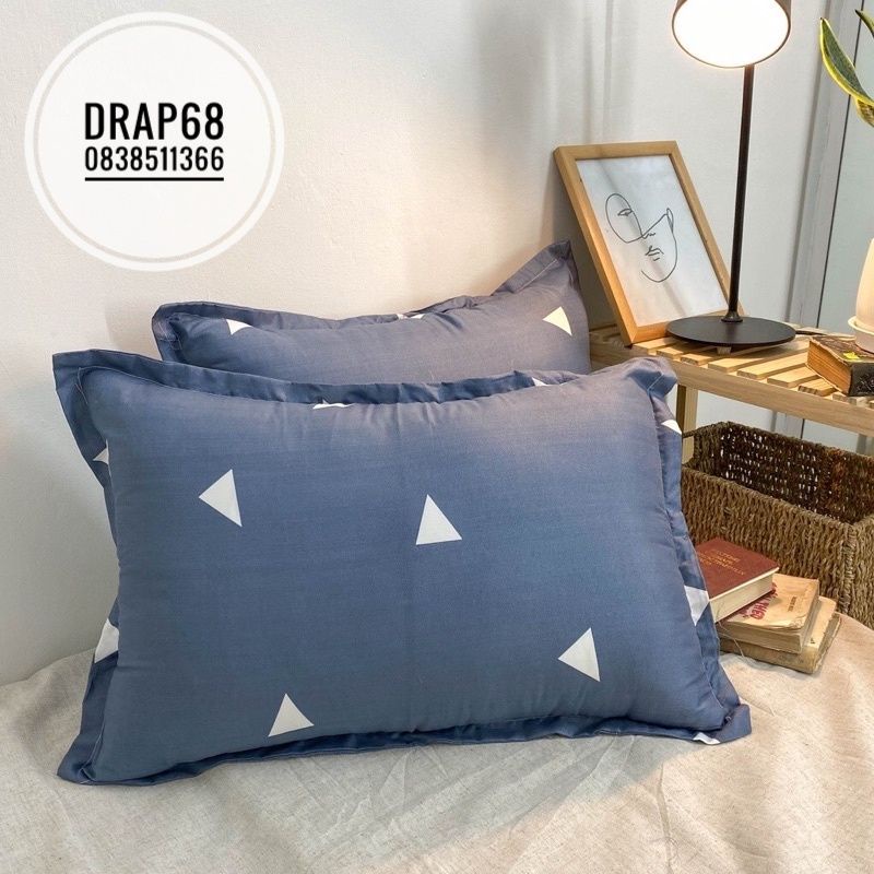 ( GIÁ SIÊU TỐT )  2 chiếc vỏ gối đầu cotton boly