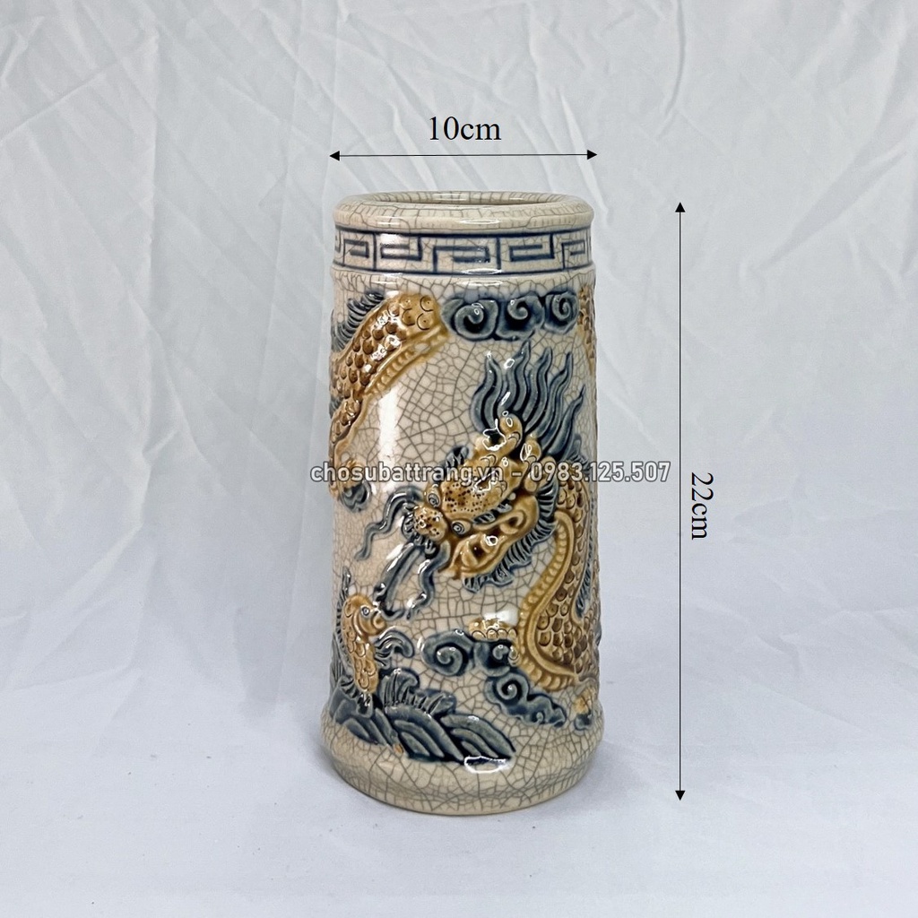 - Ống hương rạn nổi rồng hút lộc