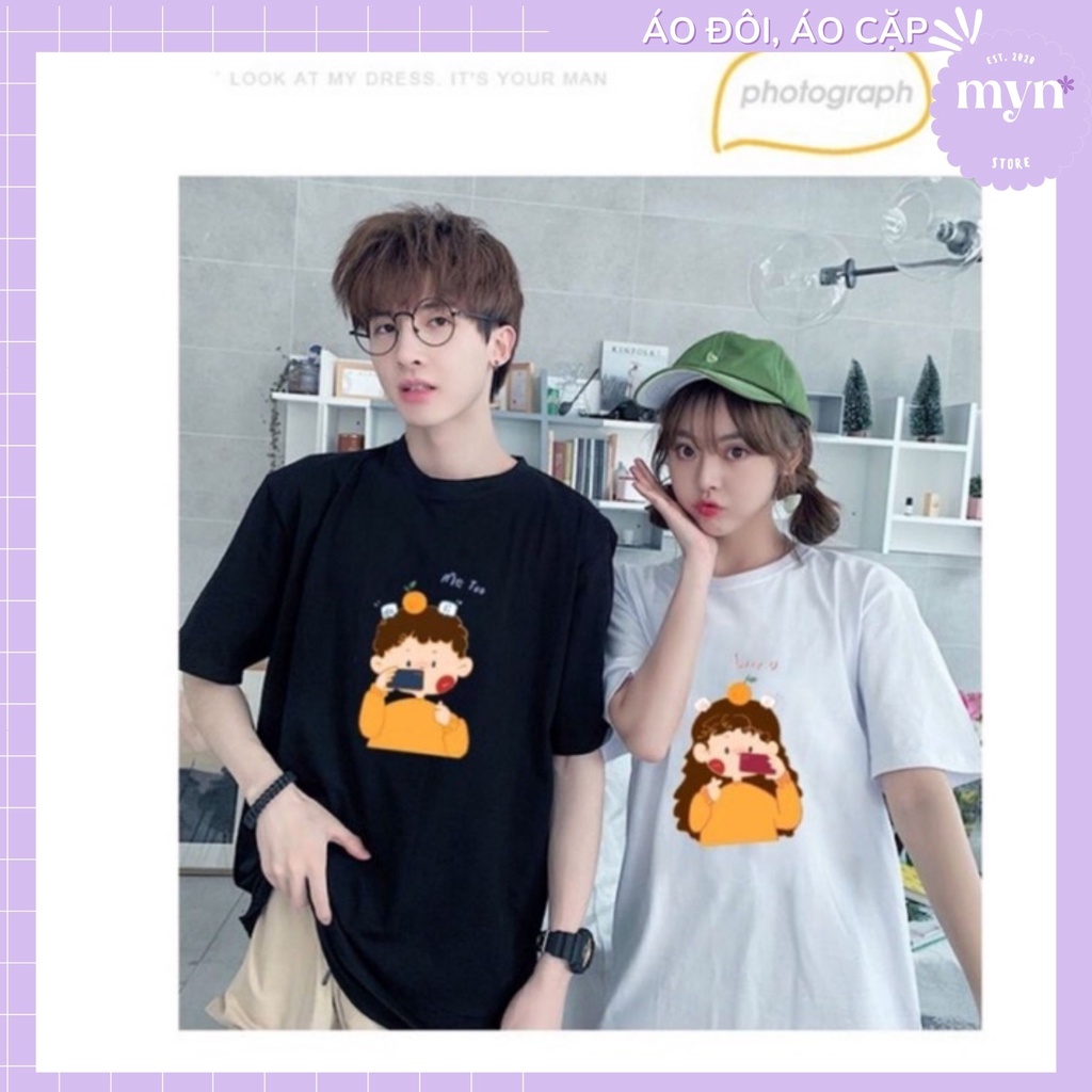 Áo Phông Cặp Đôi Hoạt Hình Dễ Thương, Áo Couple, Bạn Thân