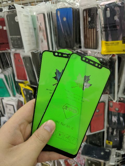 Cường lực 20D cho Xiaomi Mi 8 FREESHIP Từ 50k full màn full keo cao cấp chất đẹp viền mỏng