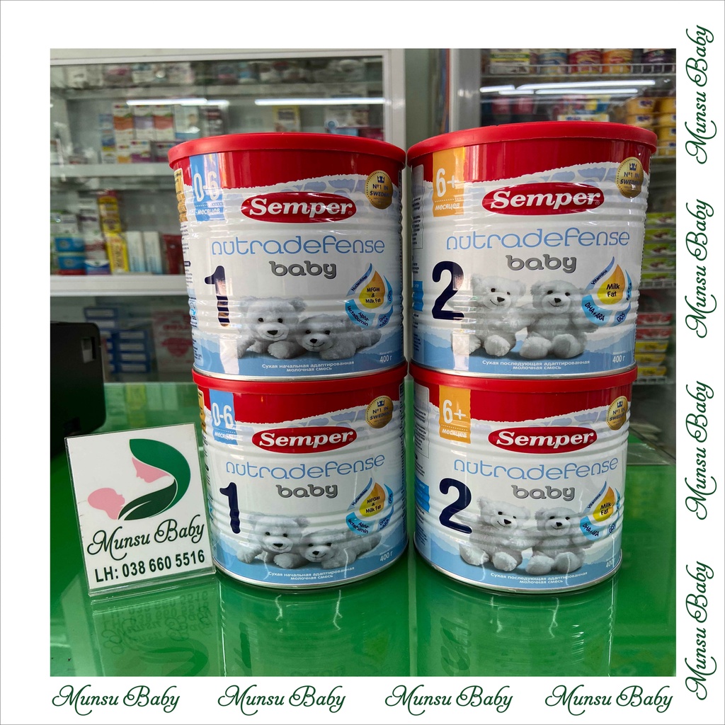 Sữa Semper nội địa Nga số 1, số 2 400g