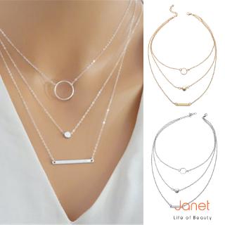 Dây chuyền hợp kim mặt tròn đơn giản thời trang