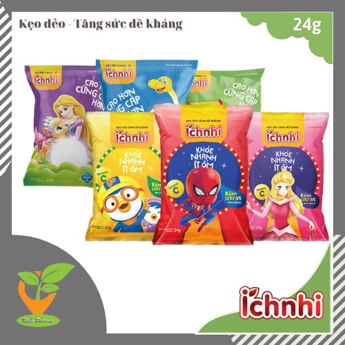 Kẹo dẻo Ích Nhi (Canxi - D/ Calci, Canci, tăng sức đề kháng)