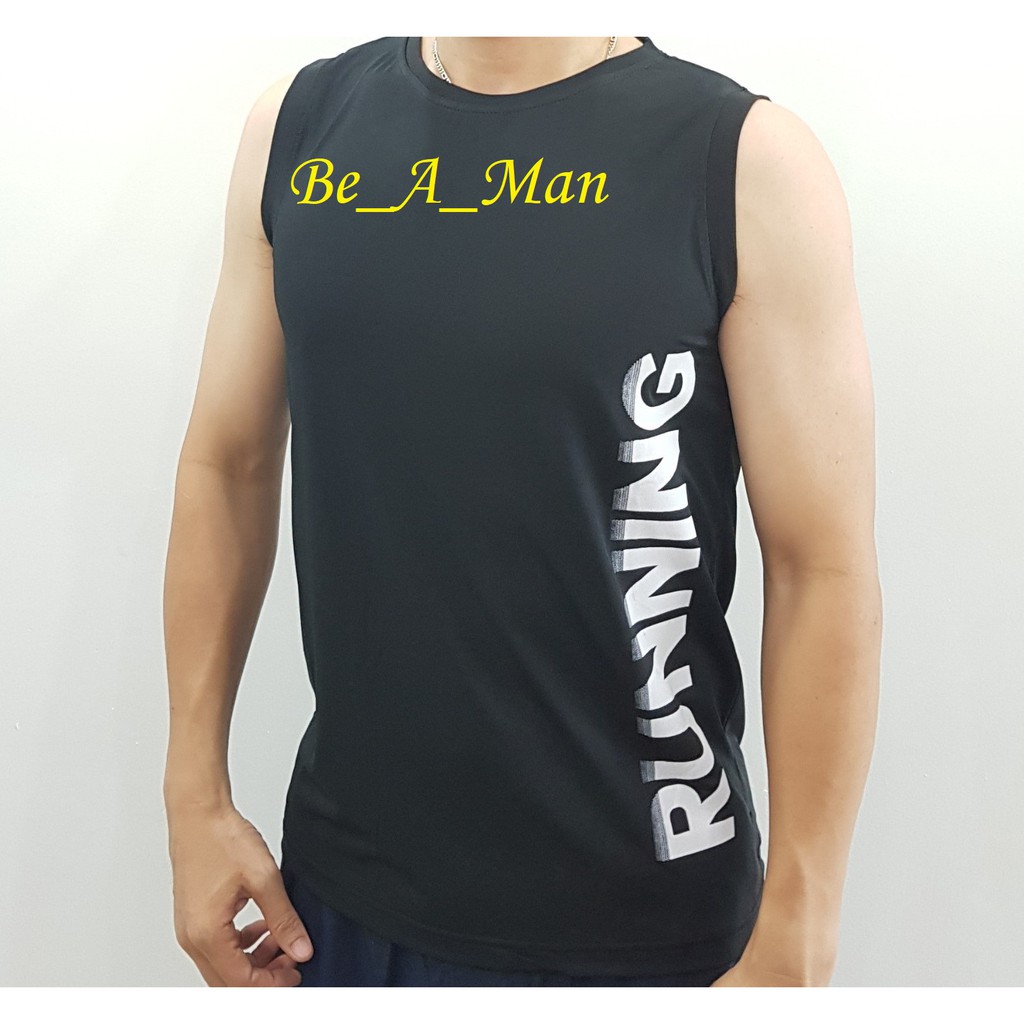 Áo ba lỗ nam vải thun Running (Hà Nội) co giãn