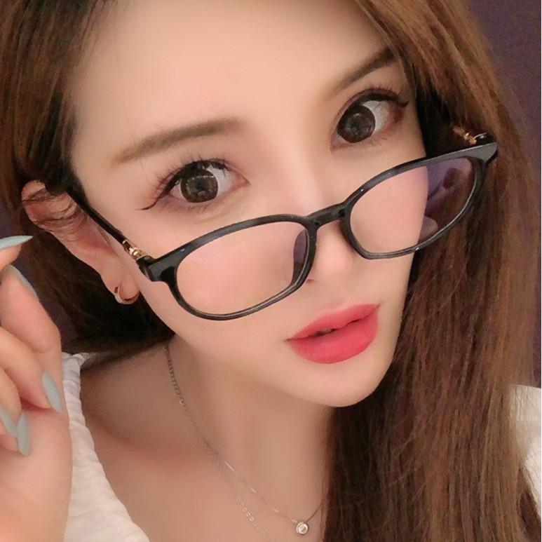 Mắt kính gọng tròn tròng trong suốt lọc tia xanh dương thiết kế cổ điển dành cho nam và nữ