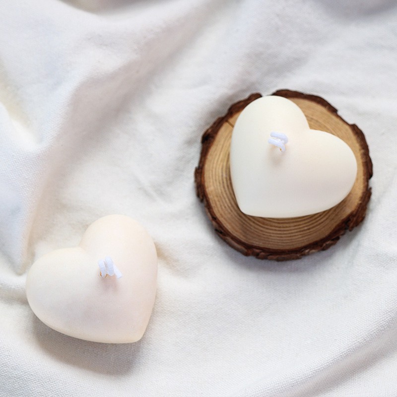 Khuôn Silicon Hình Trái Tim - Khuôn Làm Nến Thơm Handmade