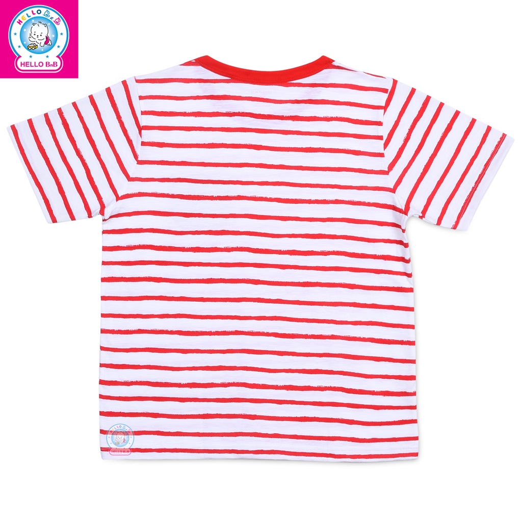 Áo T-shirt cổ tròn sọc bé trai AL1480 - Hello BnB