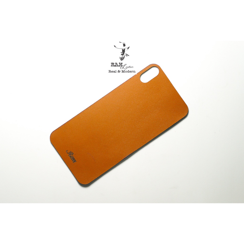 Tấm Dán Lưng Iphone X Da Bò Cam - RAM Leather