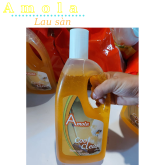 Nước lau sàn Amola Cool clean Honey chai 1kg( 100% tinh dầu thiên nhiên )