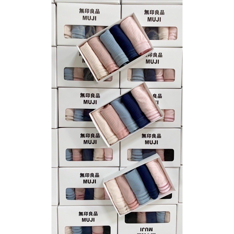 Hộp 5 quần lót Muji tăm tre xuất nhật siêu mát