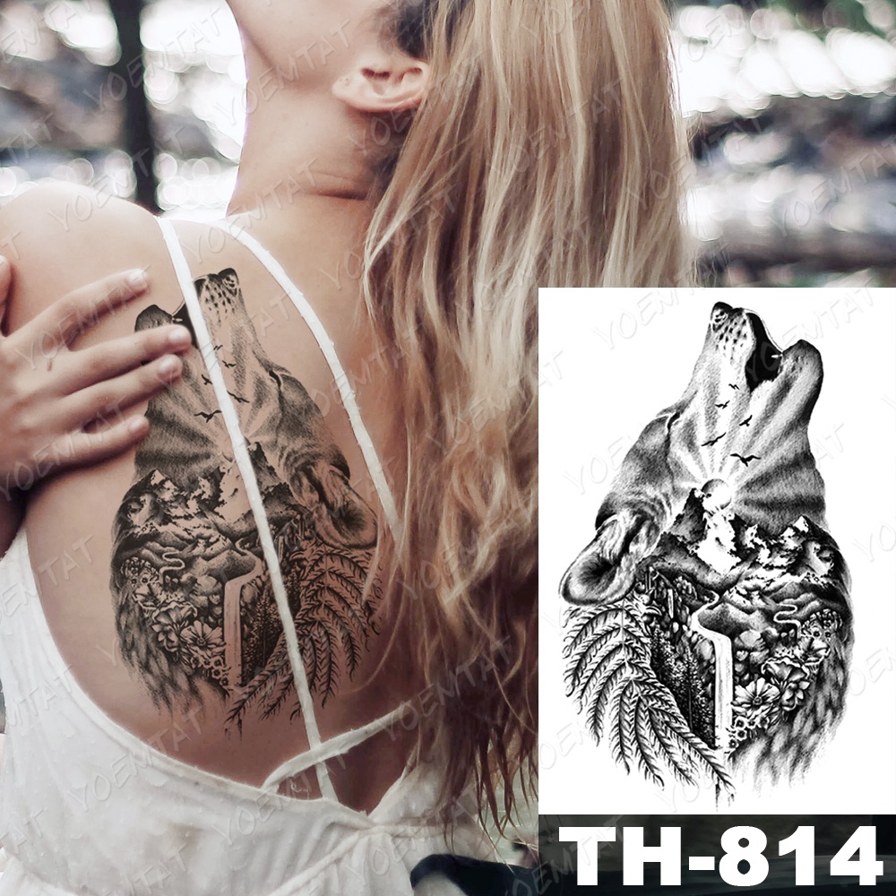 Hình Xăm Dán Tạm Thời Hình Bọ Cạp Và Hoa Hồng Chống Thấm Nước